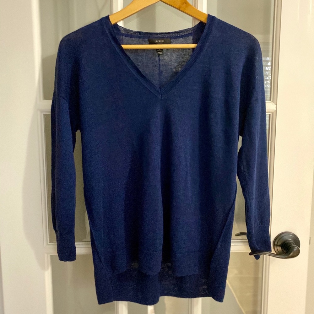 Jcrew navy V-neck